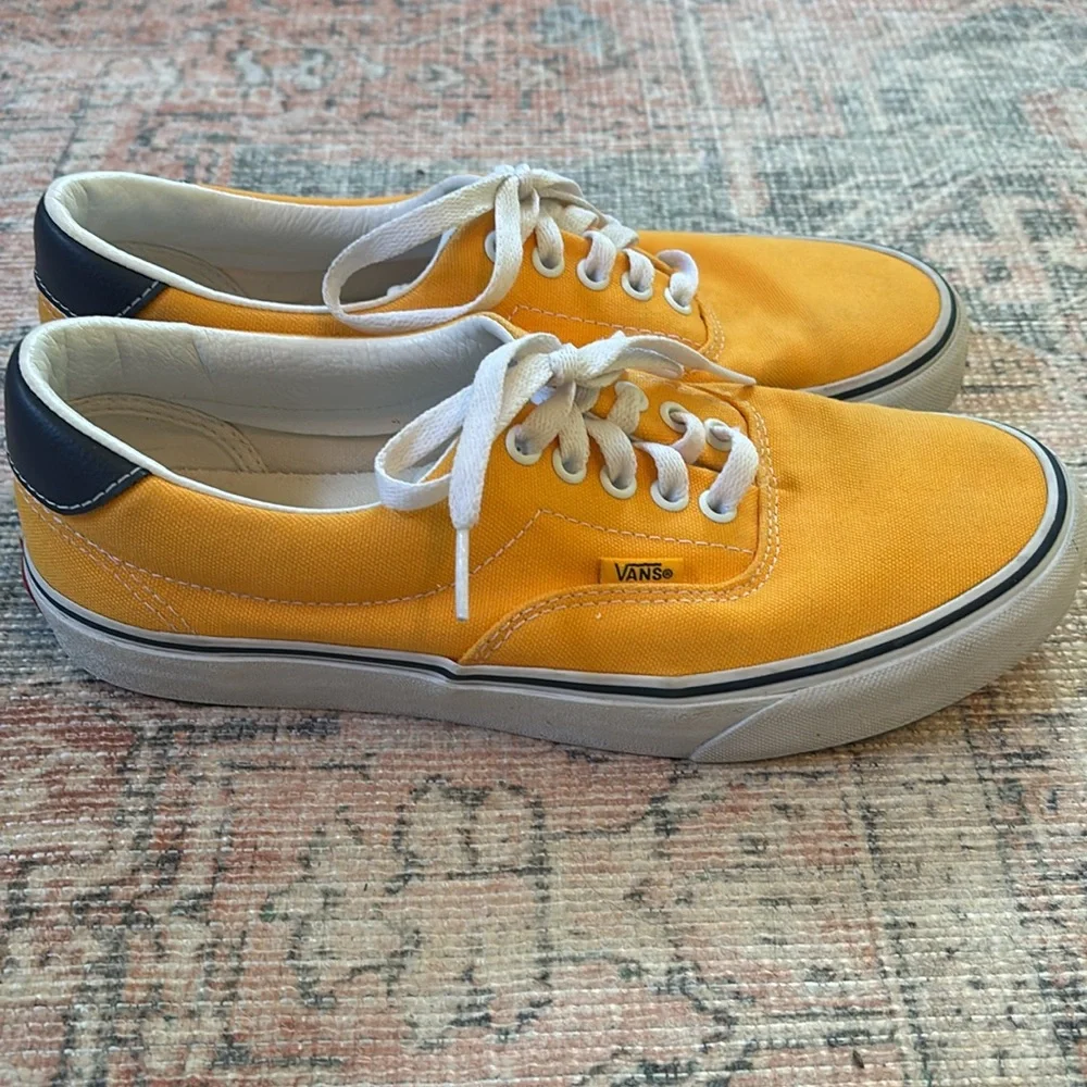 Vans Yellow Canvas Sneakers